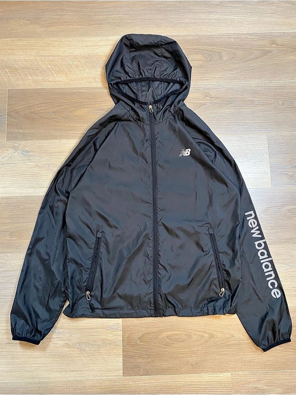 New Balance Windbreaker Black Size Medium Like New